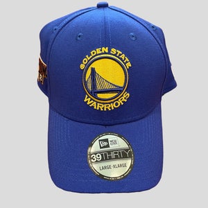 NBA Golden State Warriors 2018 Champions New Era Blue Hat Size Large / XL  * NEW * NWT
