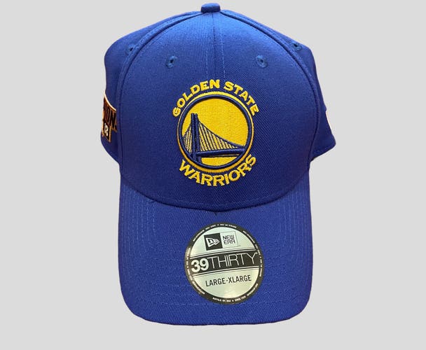 NBA Golden State Warriors 2018 Champions New Era Blue Hat Size Large / XL  * NEW * NWT