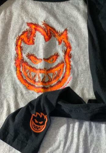 Vintage spitfire long sleeve skateboarding shirt mens l