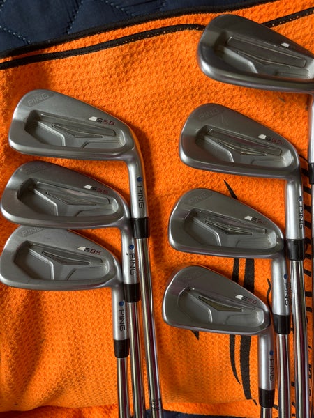 Men's RH X Flex Steel Shaft S55 Iron Set 4-PW