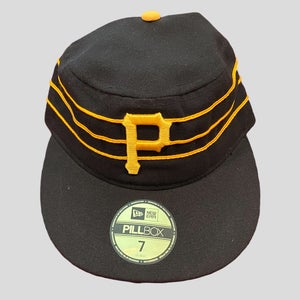 MLB Pittsburgh Pirates New Era Pillbox Throwback 70’s Hat - Size 7 * NEW NWT