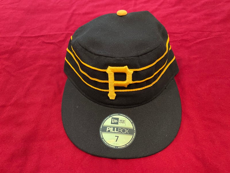 Pittsburgh Pirates Pillbox Baseball Cap Hat Black Yellow Striped 1979  Replica