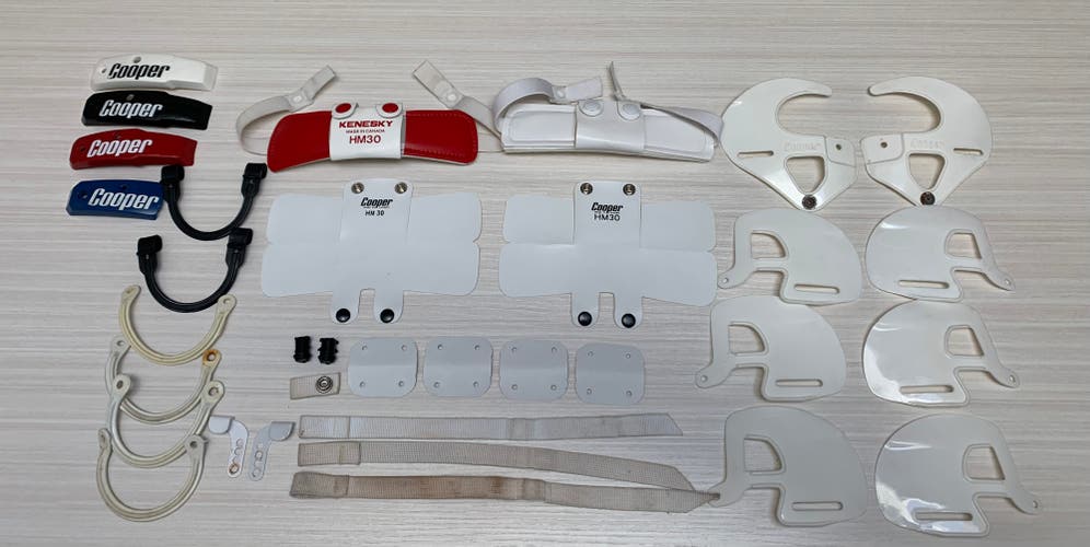 Cooper SK 2000 Itech N6 Goalie Combo Assorted Parts Lot for combo masks Clips