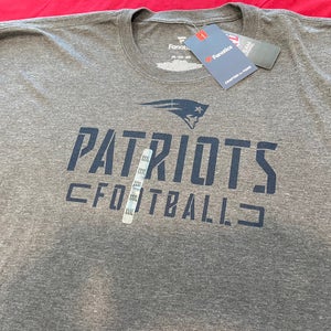 NFL New England Patriots Fanatics Size 3XL Gray T-Shirt * NEW NWT