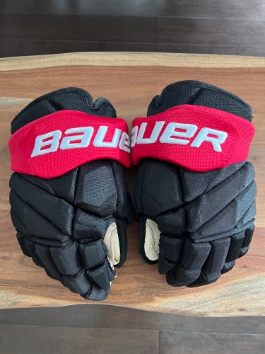 Used Bauer Vapor 1X Pro Lite Gloves 14" Pro Stock