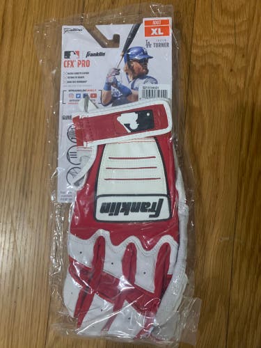 Franklin CFX Pro Batting Gloves Red/White Adult XL