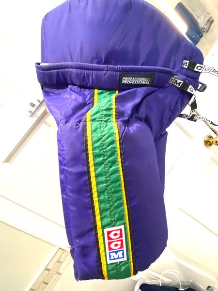 Senior Used Large CCM Rare MIGHTY DUCKS Hockey Pants Pro Stock