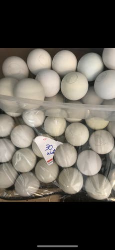 Lot of 30 new white lacrosse balls