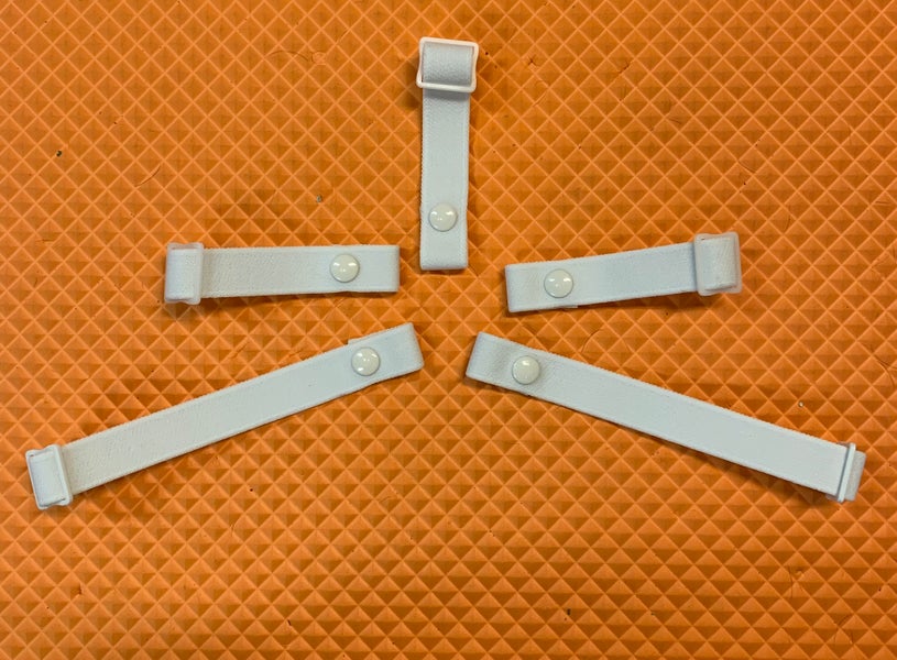 Goalie Mask Straps With Snaps