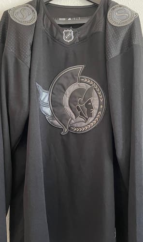 Ottawa Senators Black On Black practice jersey