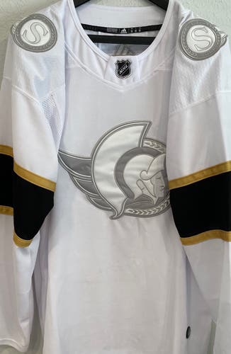 Ottawa Senators White On White practice jersey plain