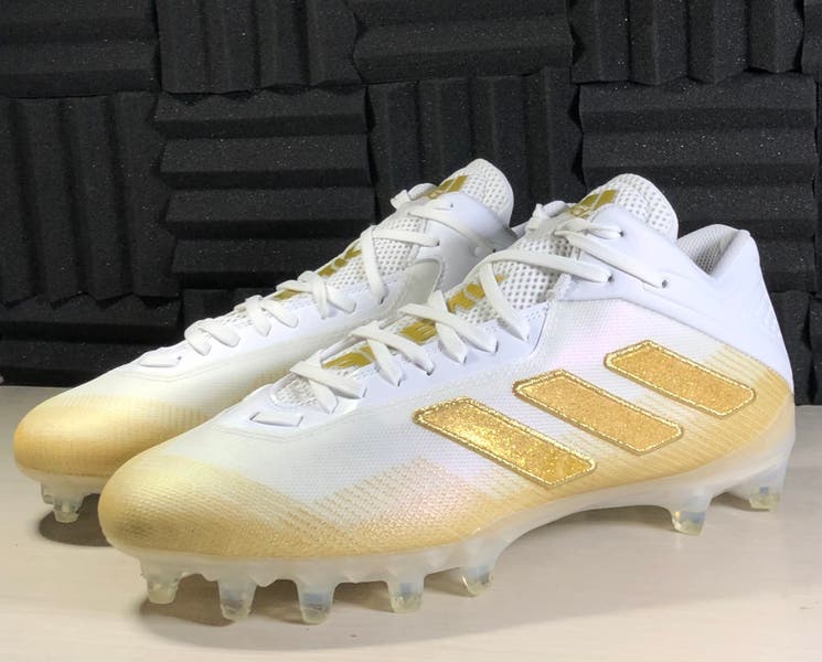 Adidas Freak 20 Football Cleats White Gold Low FY2202 Men display picture 2