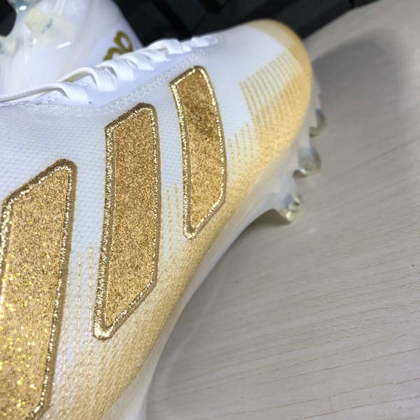 Adidas Freak 20 Football Cleats White Gold Low FY2202 Men display picture 3