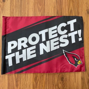 Arizona Cardinals NFL FOOTBALL PROTECT THE NEST Promo Fan Cave Banner Flag!