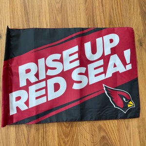 Arizona Cardinals NFL FOOTBALL RISE UP RED SEA Promo Fan Cave Banner Flag!