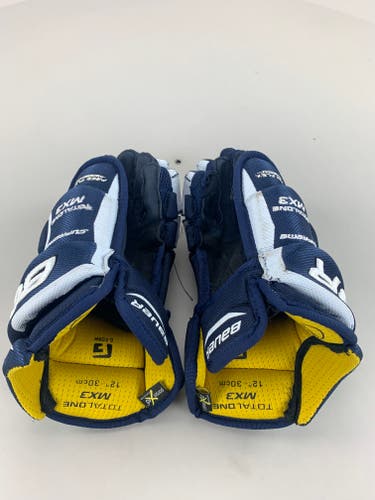Like New Bauer Supreme TotalOne MX3 Gloves 12"