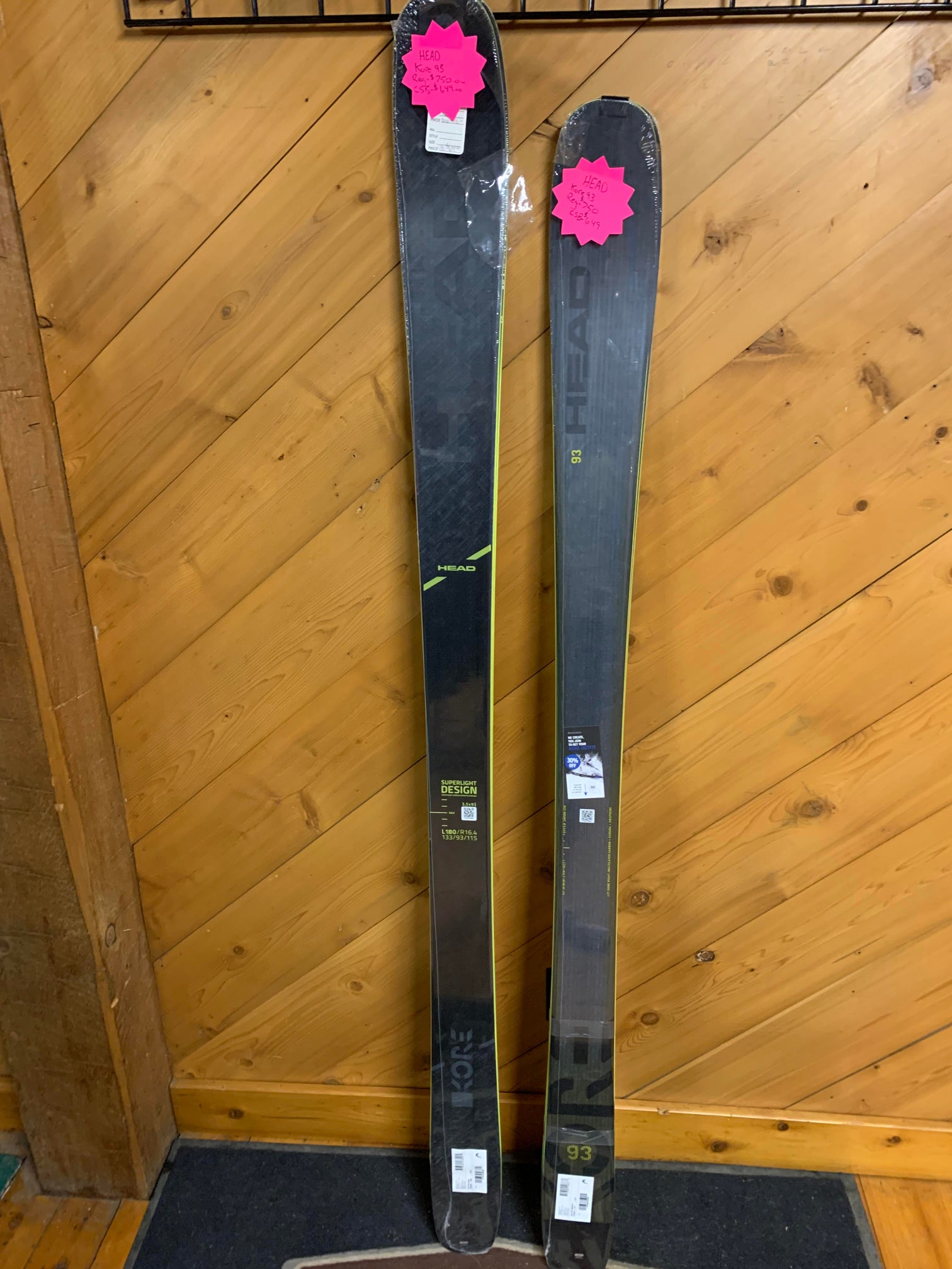 New Men's 2020 HEAD All Mountain KORE 93 Skis Without Bindings