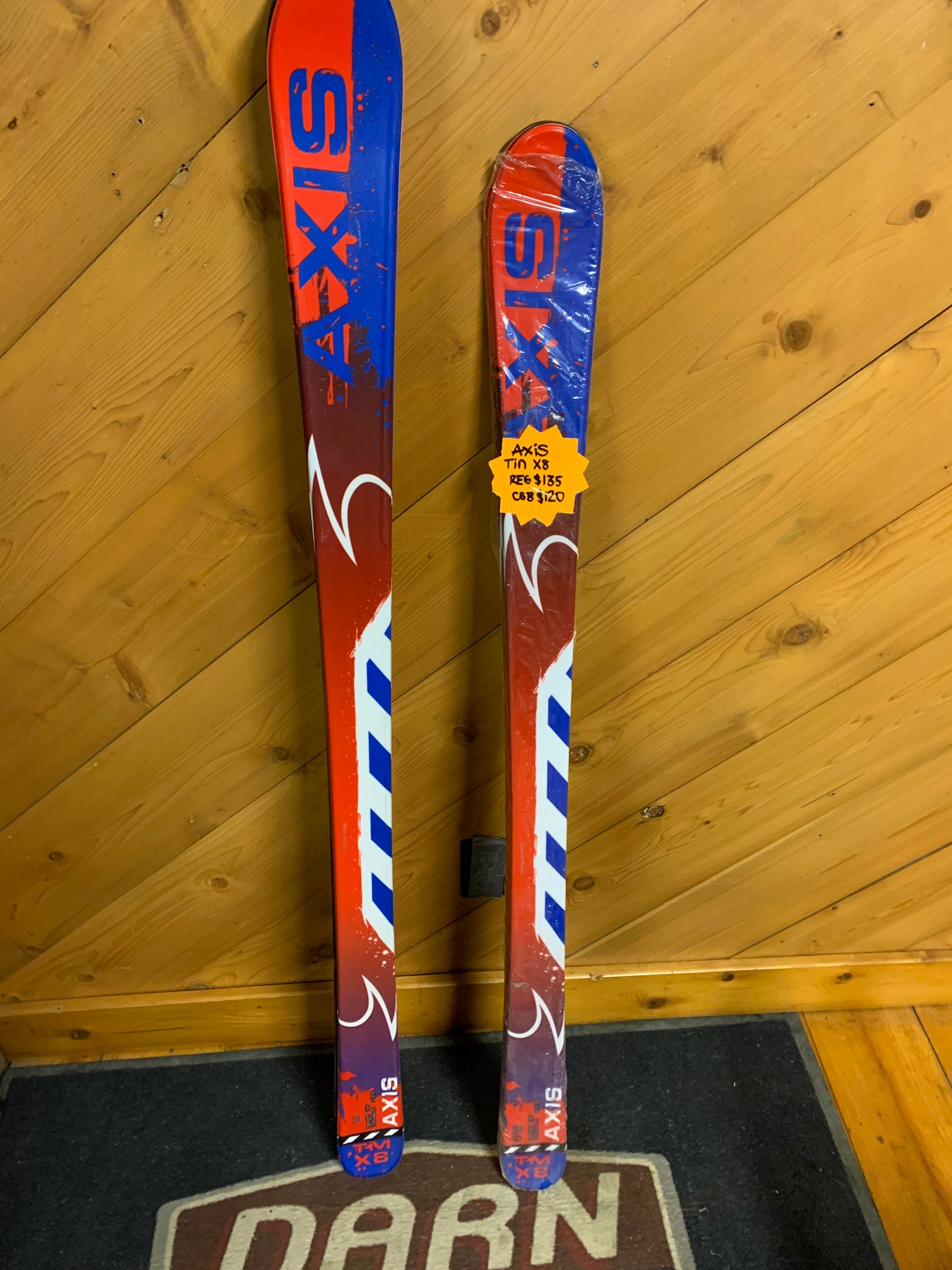 New Kid's 2018 Axis All Mountain Tin X8 Skis Without Bindings