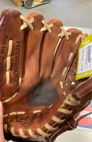 Rawlings PRO PREFERRED Used Brown Left Hand Throw 11.75" Baseball Glove PROS991BCBR