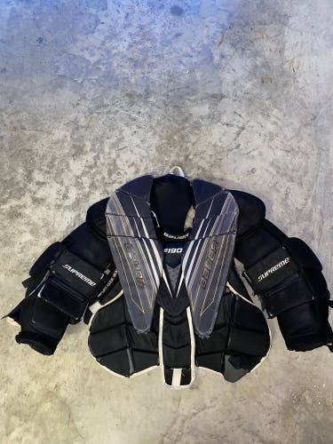 Used Senior Large Bauer Supreme S190  Chest and Arm Protector Goalie Chest Protector