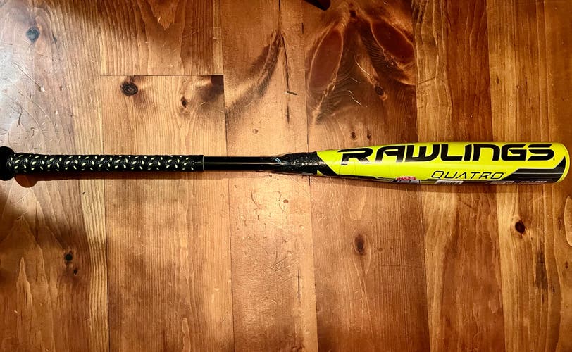 New BBCOR Certified 2018 Rawlings Composite Quatro Bat (-3) 29 oz 32"