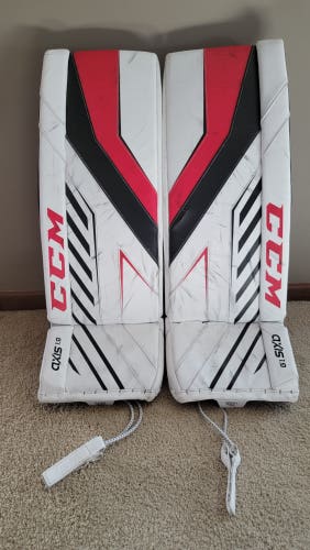 Used 32" CCM Axis 1.9 Goalie Leg Pads