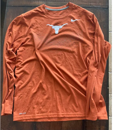 Orange University of Texas (Longhorns) Adult Men's Large Nike Shirt