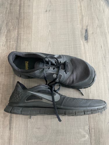 Black Nike Free Run Shoes Size 14