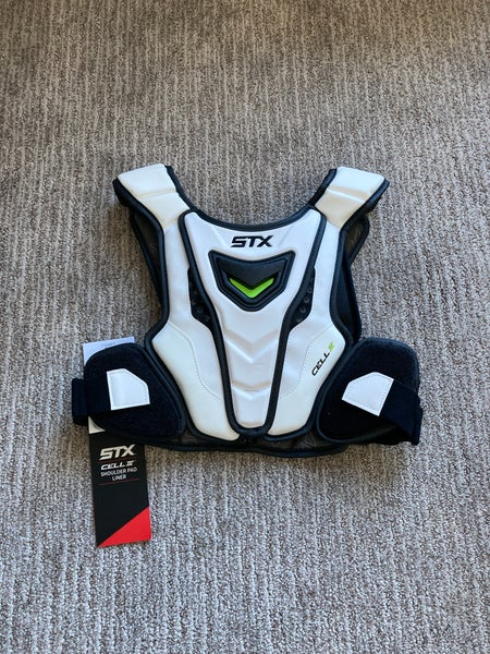 New Men's Medium STX Cell IV Lacrosse Shoulder Pad Liner White