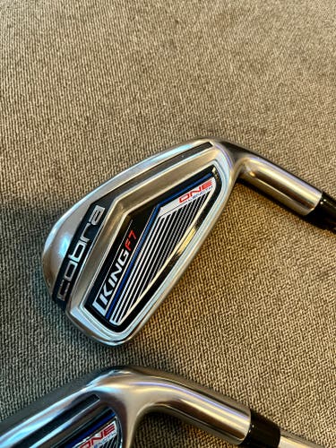 Cobra Right Handed King F7 One Length Iron Set Stiff Flex 7 Pieces Steel Shaft