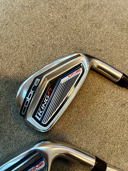 Cobra Right Handed King F7 One Length Iron Set Stiff Flex 7 Pieces Steel Shaft