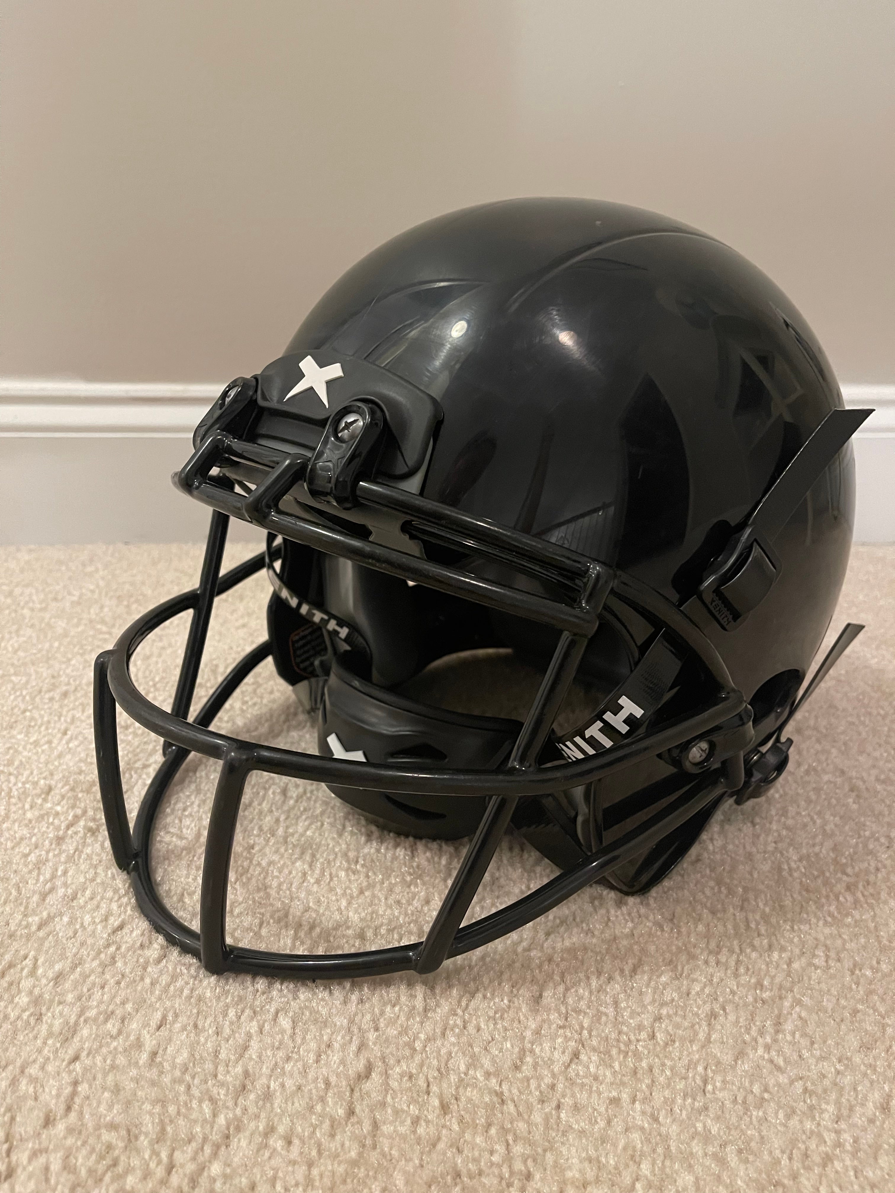 xenith matte black youth helmet