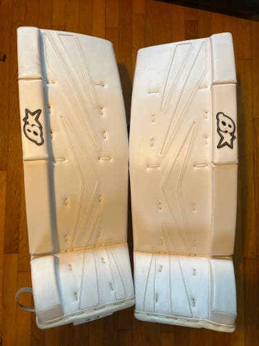 Brand New Brian's NetZero Goalie Leg Pads - With Color Change Inserts! 34” +1