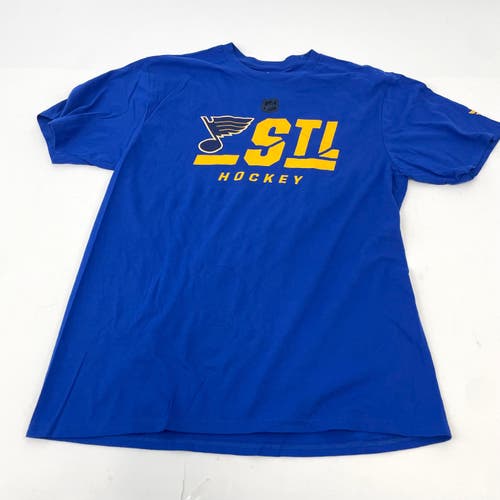Player Issued - Navy Blue St. Louis Blues T-shirt | #X478