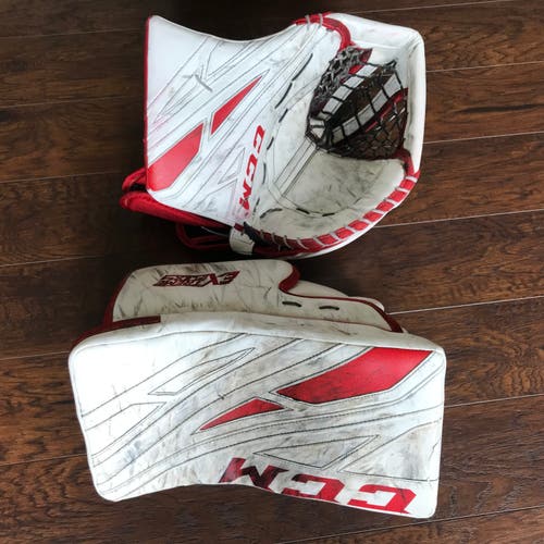 Pro Stock CCM EFLEX 4 Goalie Glove & Blocker Set