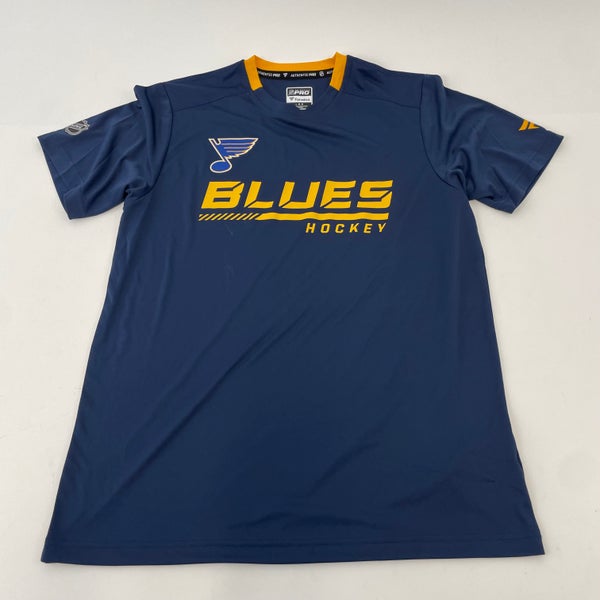 Player Issued - Navy Blue St. Louis Blues T-shirt, #X476