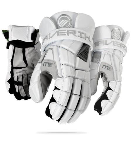 Brand New Player's Maverik M5 Lacrosse Gloves 12" (M)