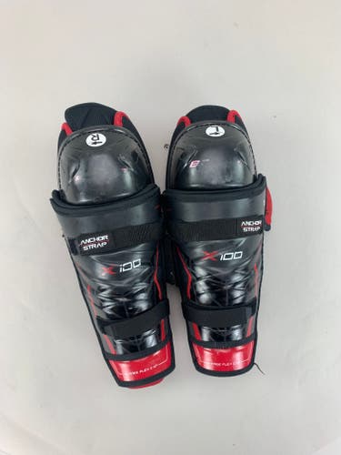 Used Bauer Vapor X100 Shin Pads 12"