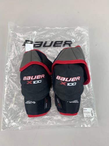 New Large Bauer Vapor X100 Elbow Pads - Junior Large