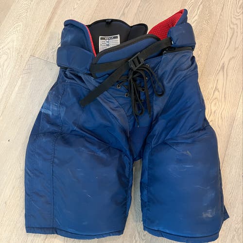 Used CCM HP45X Pro Stock  Pants  Navy Large  Winnipeg Jets organization (4)
