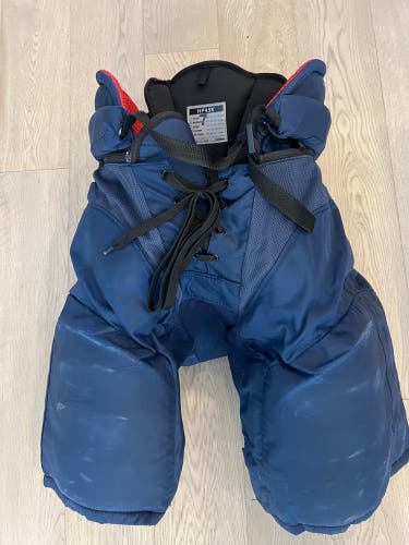 Used CCM HP45X Pro Stock  Pants  Navy Medium  Winnipeg Jets organization (7)