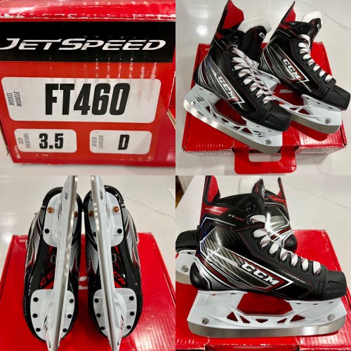 NEW Junior CCM Jetspeed FT460 New Hockey Skates Size 3.5D
