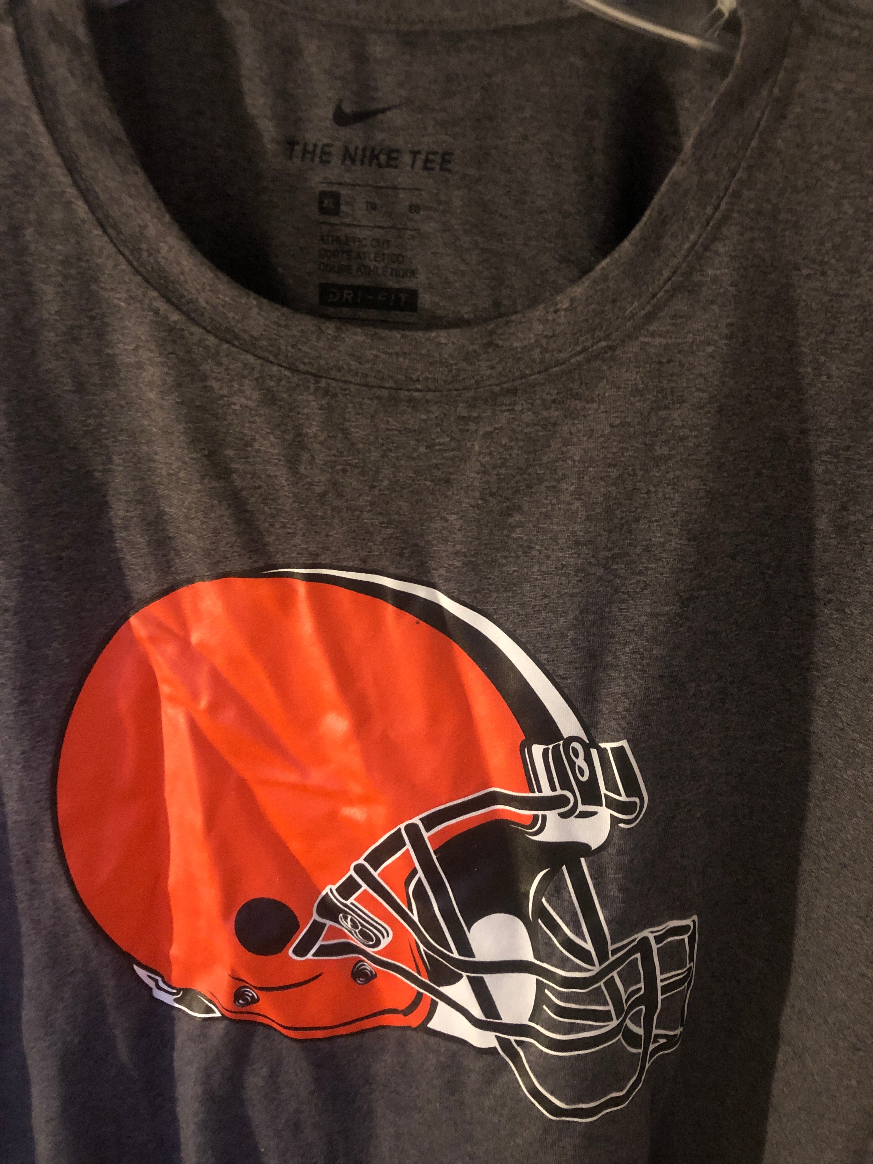 Nike Men's Cleveland Browns Sideline Velocity T-Shirt - Brown - XL Each