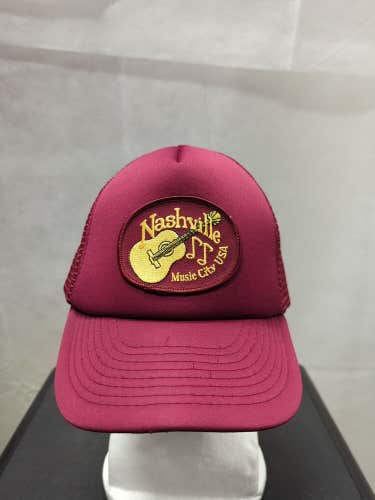 Vintage Nashville Music City Mesh Trucker Snapback Hat