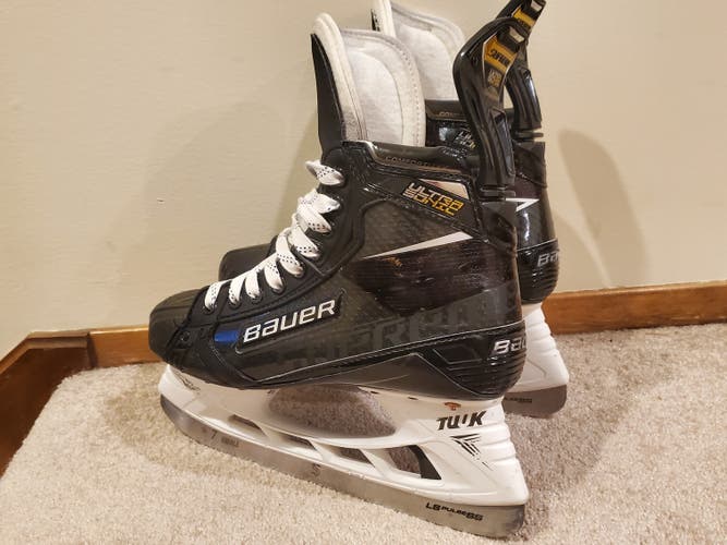 Jordan Eberle 2022 Bauer Supreme UltraSonic Hockey Skates Regular Width Pro Stock Size 7.5 All-Star