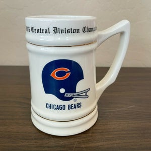 Chicago Bears NFL FOOTBALL VINTAGE 1985 Central Division Champs Beer Stein Mug!