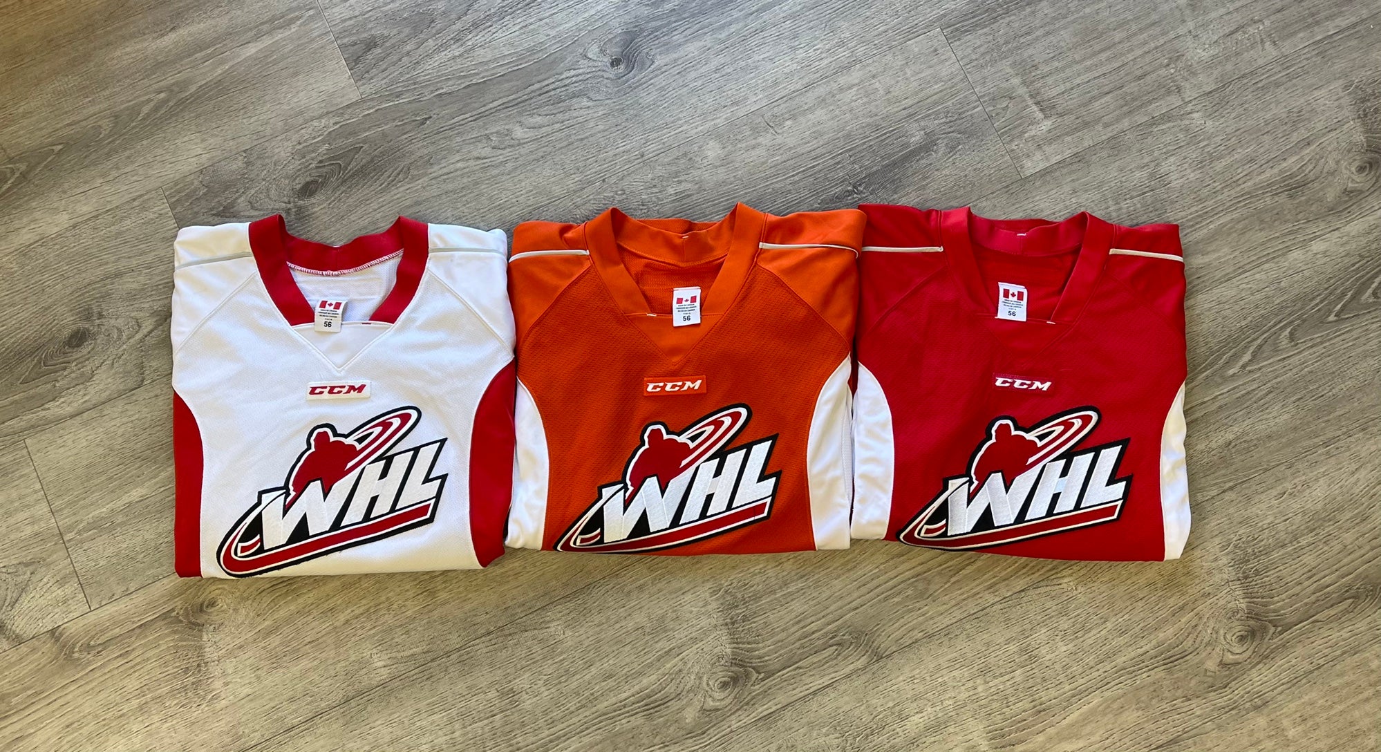 CCM WHL Practice Jersey 56 Pro Stock Orange | SidelineSwap