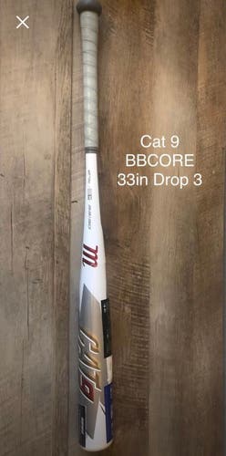 Used BBCOR Certified Alloy (-3) 30 oz 33" Cat 9 Bat