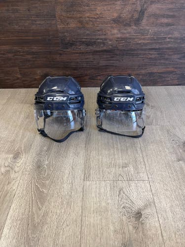 Used Medium CCM Pro Stock Tacks 910 Helmet + Visor