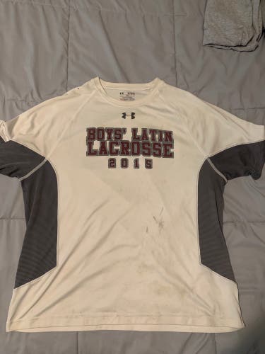 Bundle - See Photos 3 Items - White Team Issued Boys’ Latin Lacrosse XL Under Armour Shirt